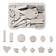 72pcs 12 style 201 pendentifs d'étiquette vierge en acier inoxydable(STAS-PJ0001-31)-1