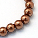 cuisson peint perles de verre nacrées brins de perles rondes(HY-Q330-8mm-30)-2