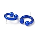 Ring Acrylic Stud Earrings(EJEW-P251-28)-3