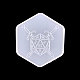 Hexagon Shape with Sword Pattern Dice Box Molds Food Grade Silicone Molds(SIMO-PW0001-304I-01)-1
