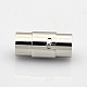 Column 304 Stainless Steel Locking Tube Magnetic Clasps(STAS-N014-25-4mm)-1