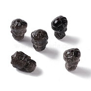 Natural Silver Obsidian Beads, Buddha, 19~19.5x13x13mm, Hole: 1.8mm(G-G859-07)