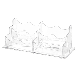Acrylic Business Card Holder, Business Card Stand, Clear, 220x90.5x80.5mm(DJEW-WH0037-50)