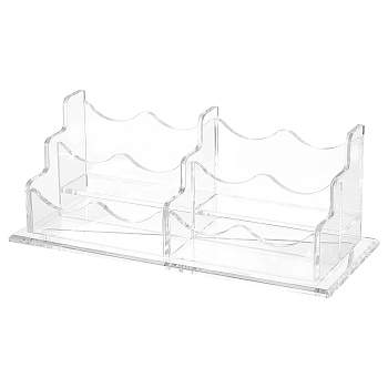 Acrylic Business Card Holder, Business Card Stand, Clear, 220x90.5x80.5mm