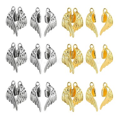 Platinum & Golden Wing Alloy Magnetic Clasps