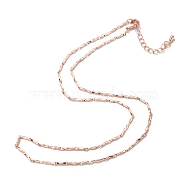 Brass Link Chain Necklaces(NJEW-K123-03RG)-2