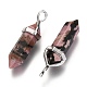 Natural Rhodonite Double Terminated Pointed Pendants(G-F295-05D)-4