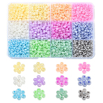 1800pcs 12 Colors 6/0 Ceylon Glass Seed Beads, Round, Mixed Color, 4mm, Hole: 1.5mm, 150pcs/color(SEED-CJ0001-15)