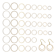 240Pcs 8 Style Brass Linking Rings, Round Ring, Antique Bronze, 14~30x0.65~1mm, 30pcs/style(FIND-CA0006-05AB)