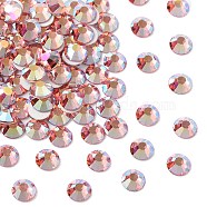 Preciosa&reg MAXIMA Crystal No Hotfix Flatback Stones, Czech Crystal, Dura Foiling, Round(438 11 615 Chaton Rose), 70030 200 Rose Peach AB, SS8(2.3~2.5mm)(Y-PRC-NSS8-70030-200)