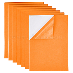 Sponge EVA Sheet Foam Paper Sets, With Adhesive Back, Antiskid, Rectangle, Orange, 30x21x0.1cm(AJEW-BC0006-28G)