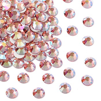 Preciosa&reg MAXIMA Crystal No Hotfix Flatback Stones, Czech Crystal, Dura Foiling, Round(438 11 615 Chaton Rose), 70030 200 Rose Peach AB, SS8(2.3~2.5mm)