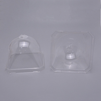 Plastic Plant Nursery Insulation Cover Bells Breathable Covers Frost Guard for Outdoor Succulent Flowers Warming, Clear, 105x105x85mm