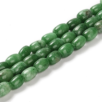Natural Dolomite Beads Strands, Dyed, Rice, Green, 5.5~6x4.5mm, Hole: 1mm, about 68~69pcs/strand, 15.94~16.22 inch(40.5~41.2cm)