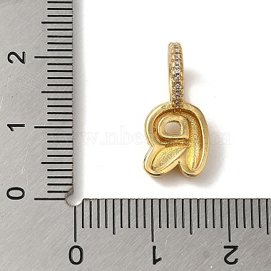 micro cuivres ouvrent pendentifs de zircons(KK-K345-13R-G)-3