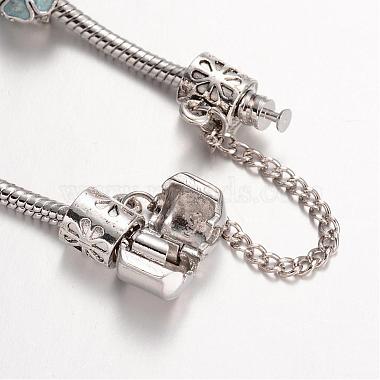 Bracelets en alliage avec perles européennes avec strass(BJEW-L602-18)-4