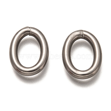 201 Stainless Steel Jump Ring, Open Jump Rings, Oval, Stainless Steel  Color, 18x13x3mm, Inner Diameter: 12x7mm