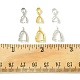 36Pcs 6 Style Grade AA Brass Ice Pick Pinch Bails for Pendant Making(KK-FS0001-26)-5