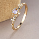 Brass Micro Pave Cubic Zirconia Finger Rings(WG08FB0-01)-1