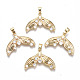 Brass Micro Pave Clear Cubic Zirconia Pendants(KK-S354-252-NF)-1