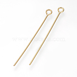 4cm Golden Stainless Steel Eye Pins(X-STAS-R045-40mm-G)