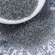 MIYUKI Round Rocailles Beads, Japanese Seed Beads, 11/0, (RR3201) Magic Golden Olive Lined Crystal, 2x1.3mm, Hole: 0.8mm, about 5500pcs/50g(SEED-X0054-RR3201)