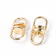 Alloy Double Eye Swivel Clasps, Light Gold, 19x9x6mm(PALLOY-WH0082-47LG)