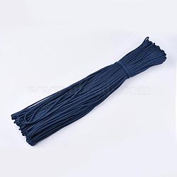 7 Inner Cores Polyester & Spandex Cord Ropes, Solid Color, for Rope Bracelets Making, Midnight Blue, 4~5mm, about 109.36 yards(100m)/bundle, 420~500g/bundle(RCP-R006-207)