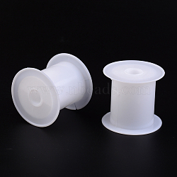Plastic Spools, Wheel, White, 37x44mm, Hole: 13mm(X-TOOL-R002)