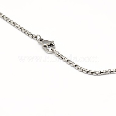 304 Stainless Steel Venetian Chain Necklace Making(STAS-A028-N032P)-3
