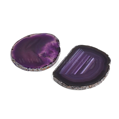 Dyed & Heated Natural Agate Slice Cabochons(GG-CBAAF67-01C)-2