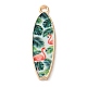 Printed Alloy Pendants(AL-CBAFB12-01G)-1