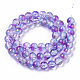 Transparent Spray Painted Crackle Glass Bead Strands(X-GLAA-N035-03C-A03)-2