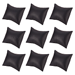 Imitation Leather Bracelet/Watch Pillow Jewelry Displays, Black, 8.8x7.5x4.8cm(BDIS-WH0003-02)