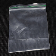 Plastic Zip Lock Bags, Resealable Packaging Bags, Green Top Seal Thick Bags, Self Seal Bag, Rectangle, Clear, 24x16cm, Unilateral Thickness: 2.5 Mil(0.065mm), 100pcs/bag(OPP-D001-16x24cm)