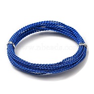 Aluminum Wire, Twisted Round, Blue, 1.6mm, about 16.40 Feet(5m)/Roll(ALUM-A004-02I)