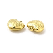 Ion Plating(IP) 304 Stainless Steel Charms, Heart Charm, Real 14K Gold Plated, 13x12.5x5.5mm, Hole: 1.6mm(STAS-F284-10G)