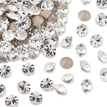 Preciosa&reg MAXIMA Crystal Round Stones, Czech Crystal, Dura Foiling, Round(431 11 615 Chaton), 00030 Crystal, SS39(8.15~8.4mm)