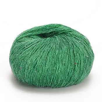 Wool Yarn, for Weaving, Knitting & Crochet, Green, 0.8mm