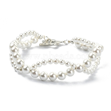 WhiteSmoke Infinity Shell Pearl Bracelets