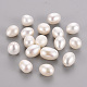 perles de culture d'eau douce naturelles perles semi-percées(PEAR-R063-42A)-1