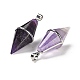 Natural Amethyst Pointed Pendants(G-F763-04P-05)-2
