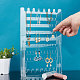 9-Tier Rectangle Transparent Acrylic Earring Display Organizer Stands(EDIS-WH0031-08)-7