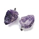 Raw Rough Natural Amethyst Pendants(G-G162-01P-02)-2