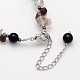 Natural Mixed Stone and Pearl Beaded Bracelets(BJEW-JB01982)-5
