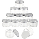 ARRICRAFT 12Pcs PET Plastic Cream Jar(CON-AR0001-12)-1