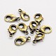 Brushed Antique Bronze Eco-Friendly Brass Lobster Claw Clasps(KK-M154-41AB-A-NR)-1