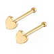 Heart 304 Stainless Steel Nose Studs(X-AJEW-L056-04G)-1