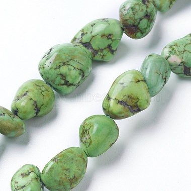 7mm Nuggets Natural Turquoise Beads