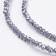 Chapelets de perles en verre galvanoplastique(X-GLAA-F078-PL08)-3